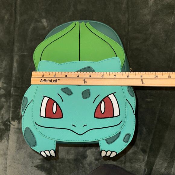 Loungefly x Pokemon Bulbasaur Teal Green Faux Leather Mini Backpack NEW NWT - Picture 8 of 8